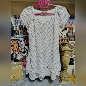 Roz & Ali Key and Locket Layered Shirt